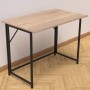 Стол раскладной Морис Ferrum-decor 750x1000x600 Черный металл ДСП Дуб Сонома 16 мм (FRD-104672)