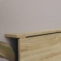 Стол раскладной Морис Ferrum-decor 750x1000x600 Черный металл ДСП Дуб Сонома 16 мм (FRD-104672)