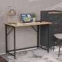 Стол раскладной Морис Ferrum-decor 750x1000x600 Черный металл ДСП Дуб Артизан 16 мм (FRD-104674)