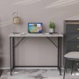 Стол раскладной Морис Ferrum-decor 750x1000x600 Черный металл ДСП Бетон 16 мм (FRD-104675)