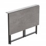 Стол раскладной Морис Ferrum-decor 750x1000x600 Черный металл ДСП Бетон 16 мм (FRD-104675)