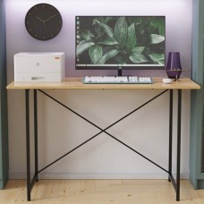 Стіл письмовий Line Лайт Ferrum-decor 750x1000x600 Чорний метал ДСП Дуб Артизан 16 мм (FRD-104848)