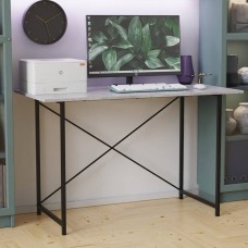 Стіл письмовий Line Лайт Ferrum-decor 750x1000x600 Чорний метал ДСП Бетон 16 мм (FRD-104849)