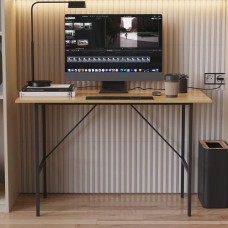 Стіл письмовий Line Тайм Ferrum-decor 750x1200x600 Чорний метал ДСП Дуб Артизан 16 мм (FRD-104890)
