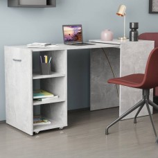 Стол-тумба трансформер Смарт 1/2 Ferrum-decor 750x1450x600 ДСП Бетон 16 мм (FRD-105080)