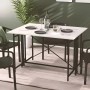 Стол-книжка трансформер Орион 3 Ferrum-decor 750x1150x880 Черный металл ДСП Белое 16 мм (FRD-105081)