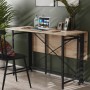 Стол-книжка трансформер Орион 3 Ferrum-decor 750x1150x880 Черный металл ДСП Дуб Сан-Марино 16 мм (FRD-105082)