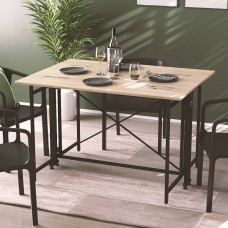 Стол-книжка трансформер Орион 3 Ferrum-decor 750x1150x880 Черный металл ДСП Дуб Сонома 16 мм (FRD-105084)