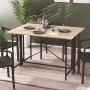 Стол-книжка трансформер Орион 3 Ferrum-decor 750x1150x880 Черный металл ДСП Дуб Сонома 16 мм (FRD-105084)