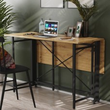 Стол-книжка трансформер Орион 3 Ferrum-decor 750x1150x880 Черный металл ДСП Дуб Артизан 16 мм (FRD-105086)