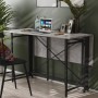Стол-книжка трансформер Орион 3 Ferrum-decor 750x1150x880 Черный металл ДСП Бетон 16 мм (FRD-105087)
