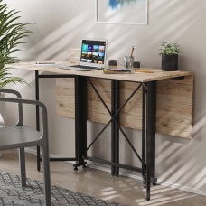 Стол-книжка трансформер Спайдер Ferrum-decor 750x1150x880 Черный металл ДСП Дуб Сан-Марино 16 мм (FRD-105089)