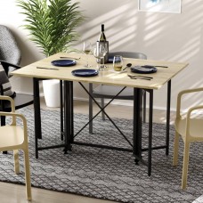 Стол-книжка трансформер Спайдер Ferrum-decor 750x1150x880 Черный металл ДСП Дуб Сонома 16 мм (FRD-105091)