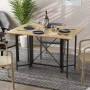Стол-книжка трансформер Спайдер Ferrum-decor 750x1150x880 Черный металл ДСП Дуб Артизан 16 мм (FRD-105093)