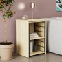 Стол-тумба трансформер Смарт 2/2 Ferrum-decor 750x1450x600 Черный металл ДСП Дуб Сонома 16 мм (FRD-105105)