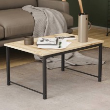 Стіл журнальний приставний Террі Комбо Ferrum-decor 345x662x440 Чорний метал ДСП Сан-Марино 16 мм (FRD-105137)