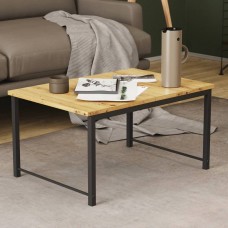 Стіл журнальний приставний Террі Комбо Ferrum-decor 345x662x440 Чорний метал ДСП Дуб Артизан 16 мм (FRD-105141)