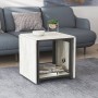 Стол журнальный трансформер Куб Комбо Ferrum-decor 540x532x500 Черный металл ДСП Бетон 16 мм (FRD-105155)