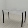 Стол кухонный Ferrum-decor Бенита 75x120x60 Черный ДСП Бетон 16мм (FRD-105566)