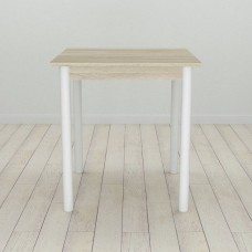 Стол кухонный Ferrum-decor Агата 75x70x70 Белый ДСП Сонома 16мм (FRD-106240)