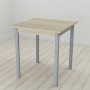 Стол кухонный Ferrum-decor Агата 75x70x70 Серый ДСП Сонома 16мм (FRD-106243)