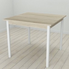 Стол кухонный Ferrum-decor Агата 75x90x90 Белый ДСП Сонома 16мм (FRD-106258)