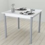 Стол кухонный Ferrum-decor Агата 75x90x90 Серый ДСП Белое 16мм (FRD-106260)