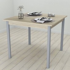 Стіл кухонний Ferrum-decor Агата 75x80x80 Сірий ДСП Сонома 16мм (FRD-106252)