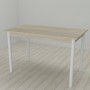 Стол кухонный Ferrum-decor Бенита 75x120x70 Белый ДСП Сонома 16мм (FRD-106276)