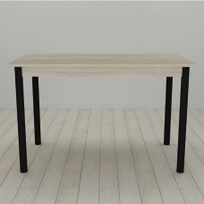 Стол кухонный Ferrum-decor Бенита 75x120x80 Черный ДСП Сонома 16мм (FRD-106291)