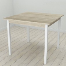 Стол кухонный Ferrum-decor Диего 75x90x90 Белый ДСП Сонома 16мм (FRD-106312)