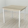 Стол кухонный Ferrum-decor Диего 75x90x90 Белый ДСП Сонома 16мм (FRD-106312)