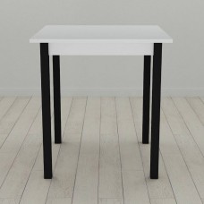 Стол кухонный Ferrum-decor Диего 75x70x70 Черный ДСП Белое 16мм (FRD-106299)