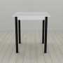 Стол кухонный Ferrum-decor Диего 75x80x80 Черный ДСП Белое 16мм (FRD-106308)