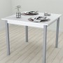 Стол кухонный Ferrum-decor Диего 75x90x90 Серый ДСП Белое 16мм (FRD-106314)