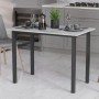 Стол универсальный Knap Ferrum-decor 750x1400x600 Черный металл ДСП Белый 16 мм (FRD-106354)
