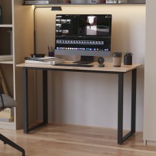 Стіл письмовий Кнап 2 Ferrum-decor 750x1400x700 Чорний метал ДСП Дуб Сан-Марино 16 мм (FRD-106427)