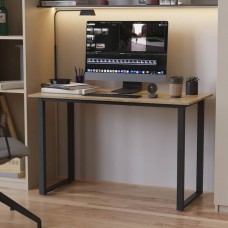Стіл письмовий Кнап 2 Ferrum-decor 750x1400x700 Чорний метал ДСП Дуб Сонома 16 мм (FRD-106429)