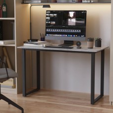 Стіл письмовий Кнап 2 Ferrum-decor 750x1000x700 Чорний метал ДСП Бетон 16 мм (FRD-106416)