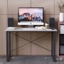 Стол письменный Дейв Ferrum-decor 750x1400x600 Черный металл ДСП Бетон 16 мм (FRD-106446)