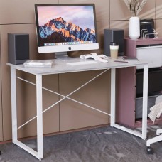 Стіл письмовий Дейв Ferrum-decor 750x1000x600 Білий метал ДСП Бетон 32 мм (FRD-106438)