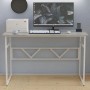 Стол письменный Раян Ferrum-decor 750x1400x700 Белый металл ДСП Бетон 16 мм (FRD-106502)