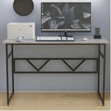 Стіл письмовий Раян Ferrum-decor 750x1400x700 Чорний метал ДСП Бетон 32 мм (FRD-106504)
