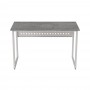 Стол письменный Майк Ferrum-decor 75x100x60 Белый металл ДСП Бетон 16 мм (FRD-106508)