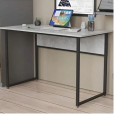 Стіл письмовий Коді Ferrum-decor 75x140x70 Чорний метал ДСП Бетон 32 мм (FRD-106612)