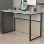 Стол письменный Коди Ferrum-decor 75x140x70 Черный металл ДСП Бетон 16 мм (FRD-106609)