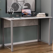 Стіл письмовий Курт Ferrum-decor 75x140x70 Сірий метал ДСП Бетон 32 мм (FRD-106650)