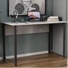 Стіл письмовий Курт Ferrum-decor 75x100x60 Чорний метал ДСП Бетон 32 мм (FRD-106618)