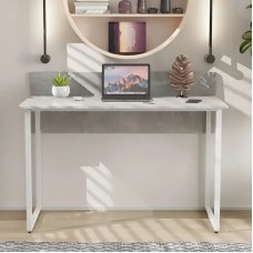 Стіл письмовий Скай Ferrum-decor 75x140x70 Білий метал ДСП Бетон 16 мм (FRD-106682)