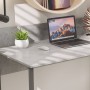 Стол письменный Скай Ferrum-decor 75x100x70 Серый металл ДСП Бетон 16 мм (FRD-106671)